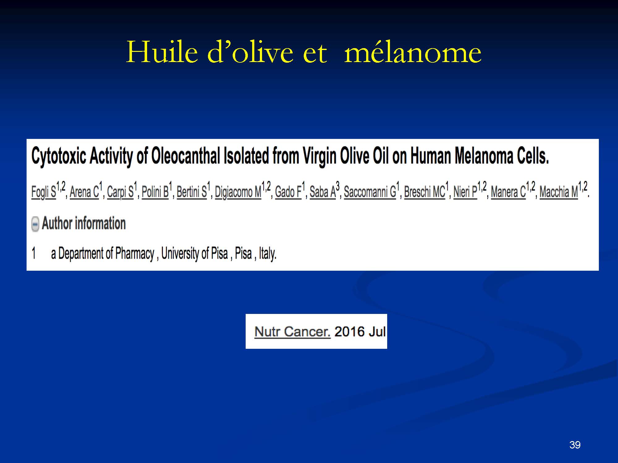Effets curatifs de l’olivier sur la santé