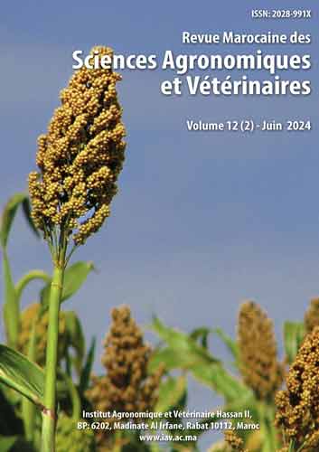Revue Marocaine des Sciences Agronomiques et Vétérinaires 12(2) – Juin 2024